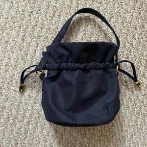 YSL YVES SAINT LAURENT BLACK MINI BUCKET BAG